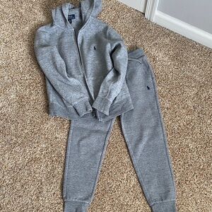Polo by Ralph Lauren Kids Gray Sweatpants and Hoodie Set
